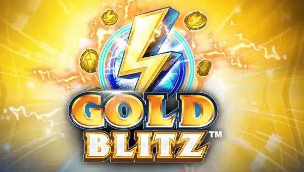 Gold Blitz slot logo by Fortune Factory Studios at CasinOK
