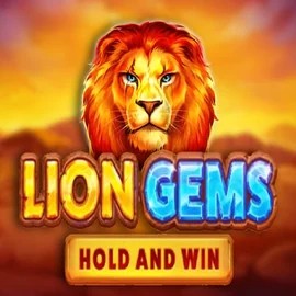 Lion Gems Hold and Win slot logo by Playson at CasinOKLion Gems Hold and Win